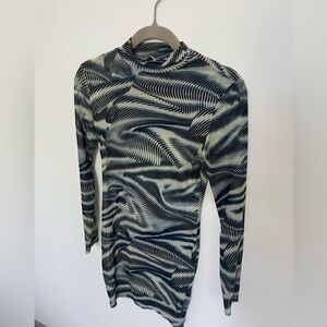 LEAU mesh mini dress